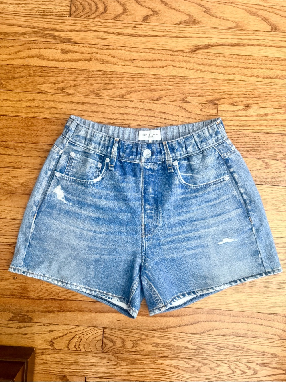 rag & bone Women's Miramar Terry Walking Shorts | Brooke wash | Size Small - Picture 8 of 15